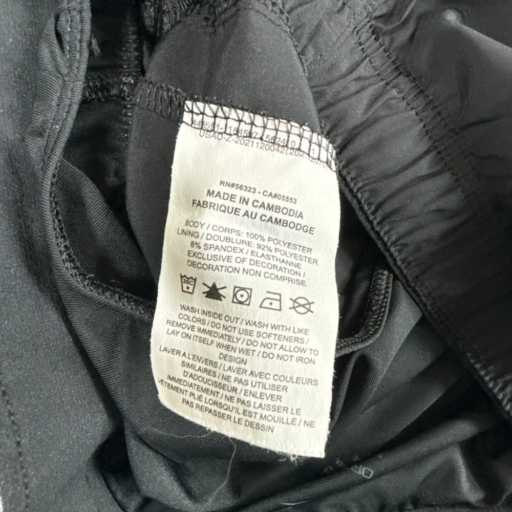 Nike Womens Small 5 Inch Inseam Black Dri-FIT Drawstring Running Shorts